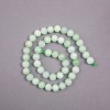 Beads on thread, Amazonite, natural stone, smooth round beads, diameter 8.5 mm, length 38 cm