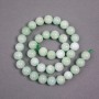 Amazonite beads on thread, natural stone, smooth round beads, diameter 10.5 mm, length 38 cm