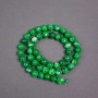 Chrysoprase Beads on Thread, Smooth Round Bead, 6.5 mm Diameter, 38 cm Length