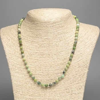 Australian Jadeite Necklace (Acrylic) Smooth Beads, 6 mm, 50 cm