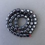 Cube-shaped hematite beads on thread, diameter 8mm+-, length 40cm+-
