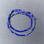 Blue Variscite Beads (pressed) - Faceted, diameter 2×4 mm, length about 38 cm on thread