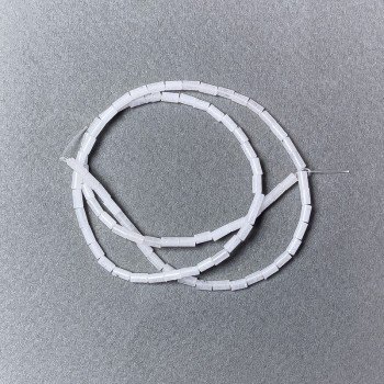 Beads of Mountain Crystal, natural stone, faceted, diameter 2x4 mm, length approx. 38 cm on beading thread