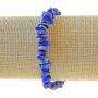 Lazurite natural stone chip bracelet, diameter 7×2 mm ±, length 18 cm ± (stretch)