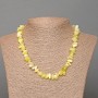 Jadeite Chips Necklace, 8x3 mm, length 47 cm
