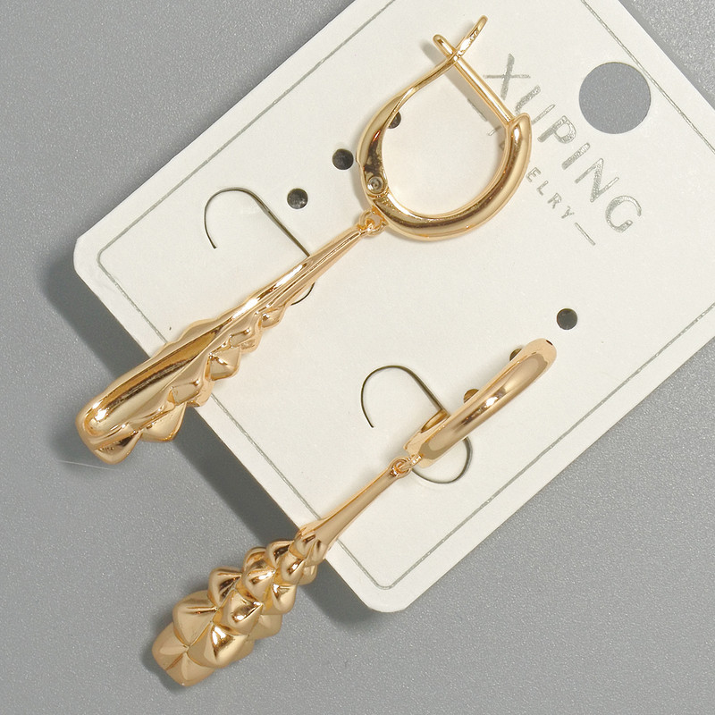 Xuping Earrings, diameter 7x29 mm, length about 44 mm, 18K plating