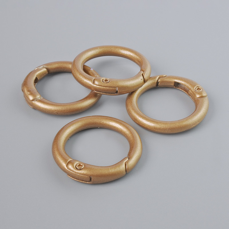Bronze-colored carabiner clasp, 25 mm
