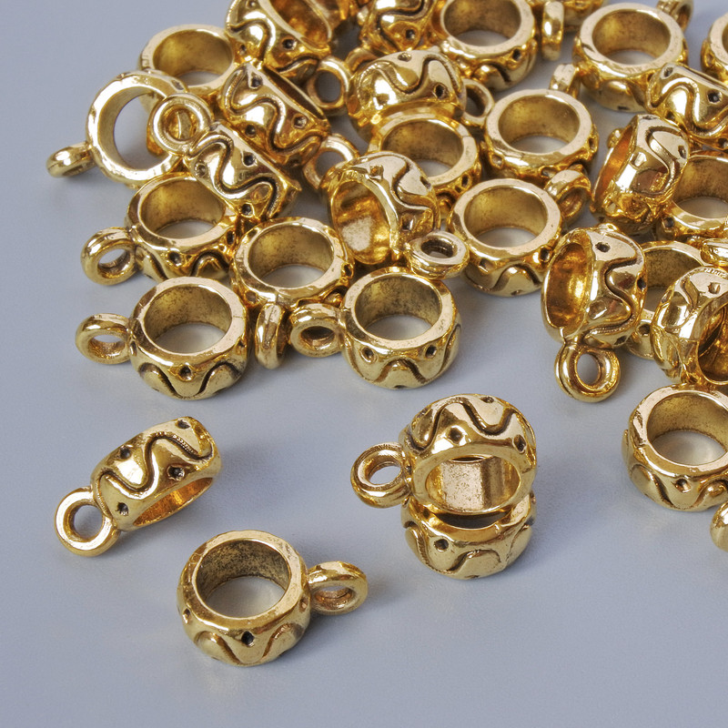 Gold Bail Holder for Jewelry Making