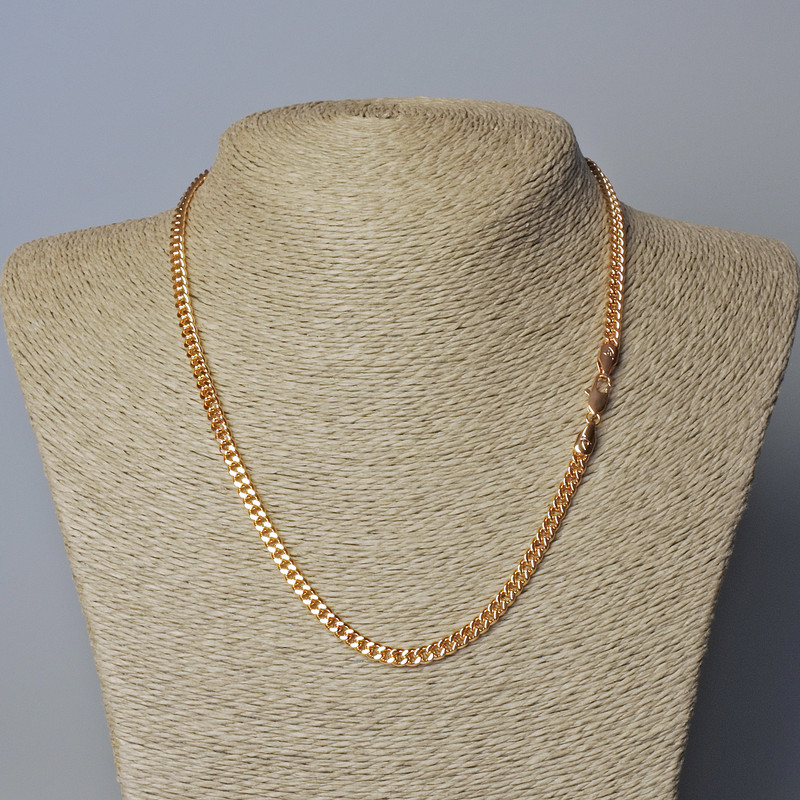 Xuping Chain with 18K Gold Plating, 5mm Thick, 45 cm Long