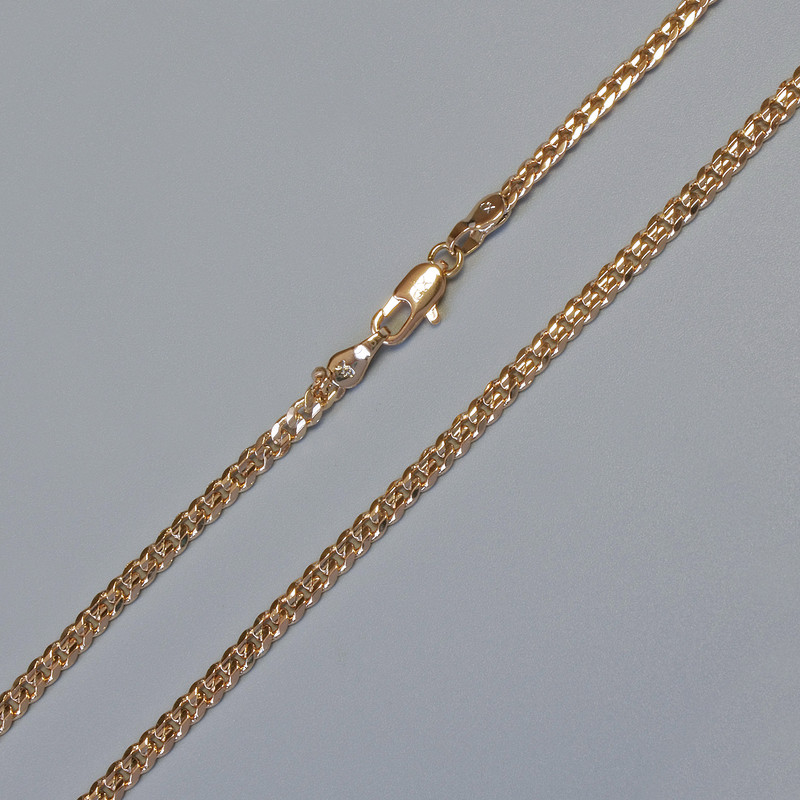 Xuping Chain with 18K Gold Plating, 3 mm Thick, 45 cm Length