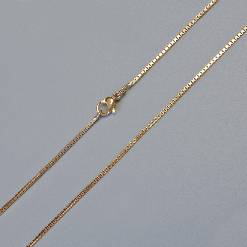 Xuping Chain with 18K Gold Plating, 1 mm Thick, 60 cm Long