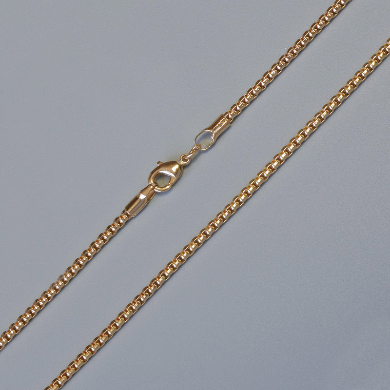 Xuping Chain with 18K Plating, 2 mm Thick, 45 cm Length