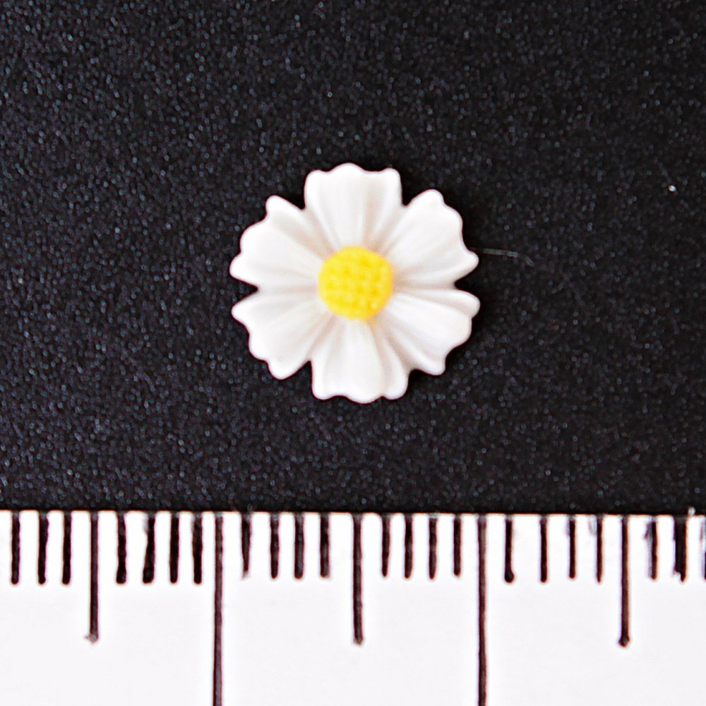 Фурнітура для біжутерії Ромашка, без отвори 10мм фас. 20шт