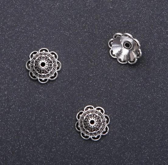 End Cap, size 14x6 mm, inner diameter 1.5 mm, packaging 20 g, 16 pcs (+-))