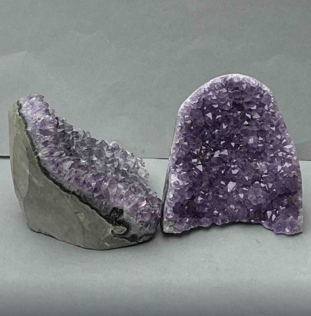Price per 100 g. Natural amethyst druzy geode souvenir stone, weight from 500 g