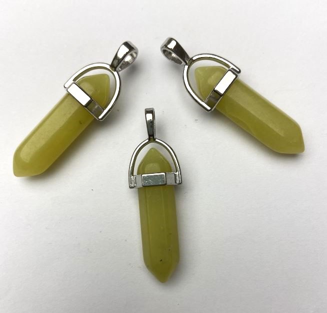 Jadeite Pendant Hexagonal Crystal Ball 8×31×41 mm+