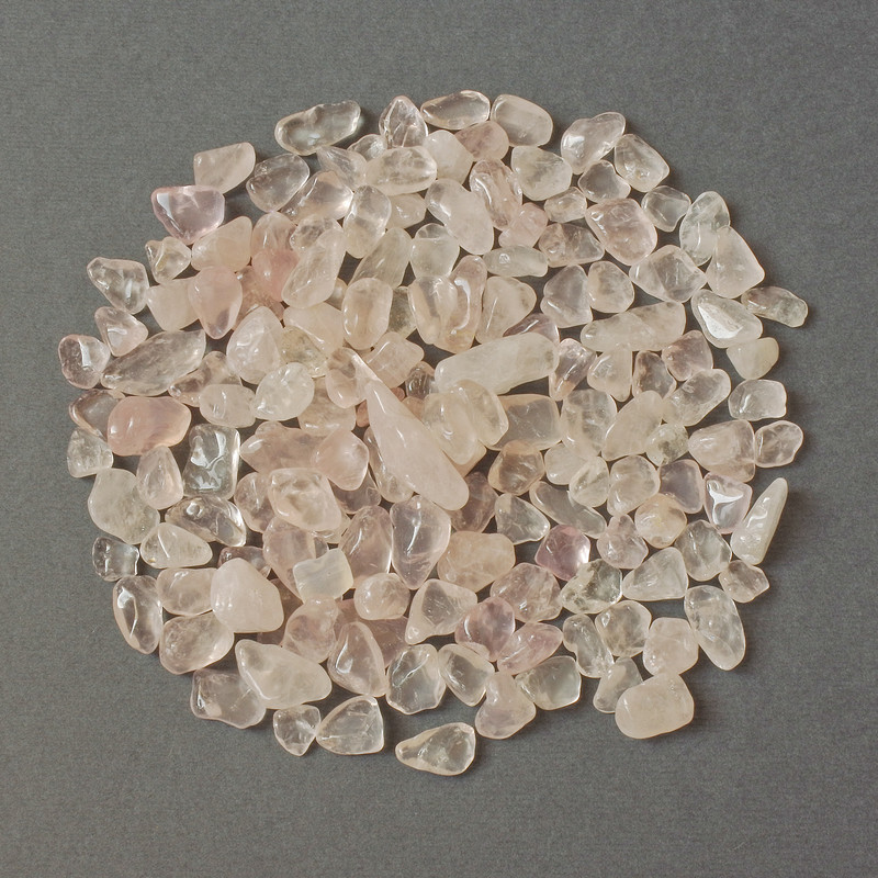 Natural Rose Quartz Faceted Nuggets Undrilled 8-14 x 6-9 mm +/- (per 100 g +/-)
