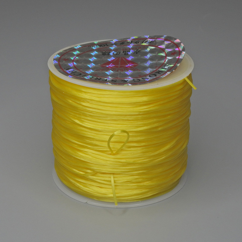 Crafting Elastic Band, Yellow, Spool, Length 30m +