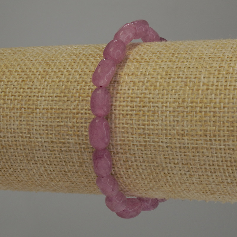 Tourmaline Faceted Bracelet, 9×6 mm diameter, 18 cm stretch