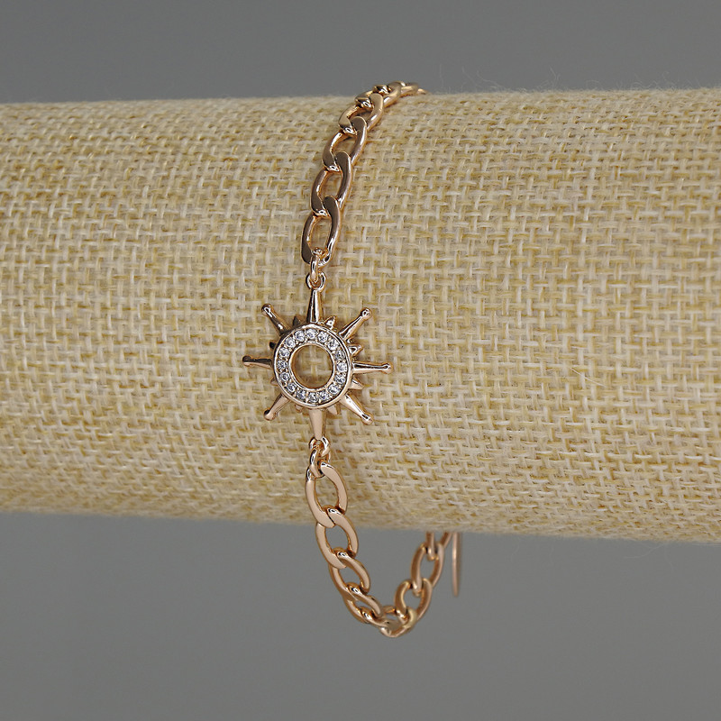 Xuping 18K Gold Plating Bracelet, 5mm Diameter, 1.5mm Thick, Length 17-21cm with Extension Chain