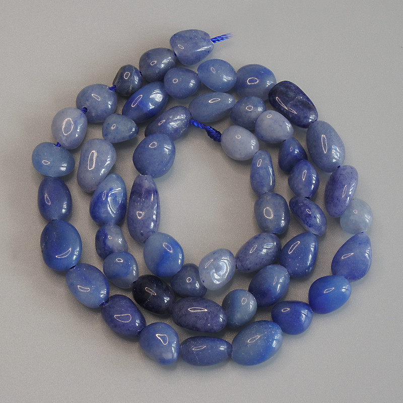 Aventurine Beads, Faceted, Diameter 8-10×7 mm, Length 40 cm on Thread