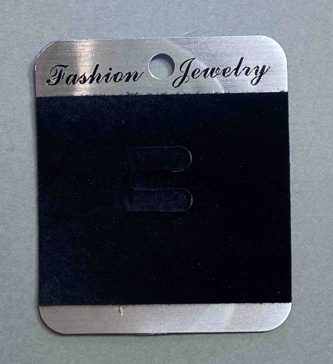 Brooch Display Pad, Black Velvet, 7×6 cm, Black Plastic, 100 pcs