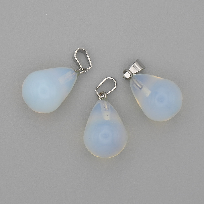 Moonstone Drop Pendant 19x13mm, length 29mm