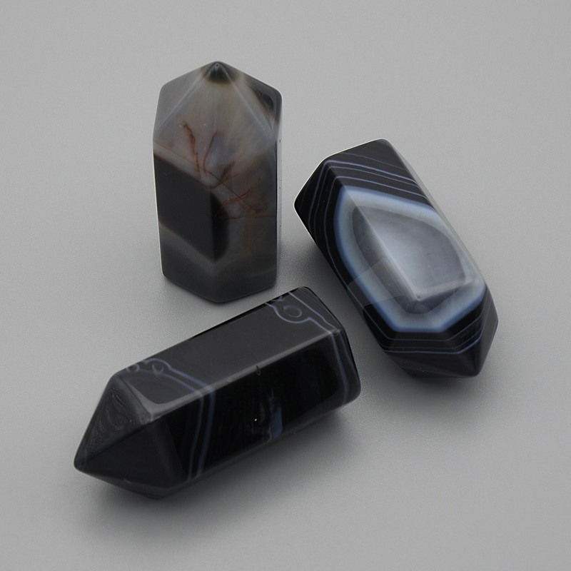 Souvenir pencil made of natural agate, diameter 36x16 mm (price per 1 piece)