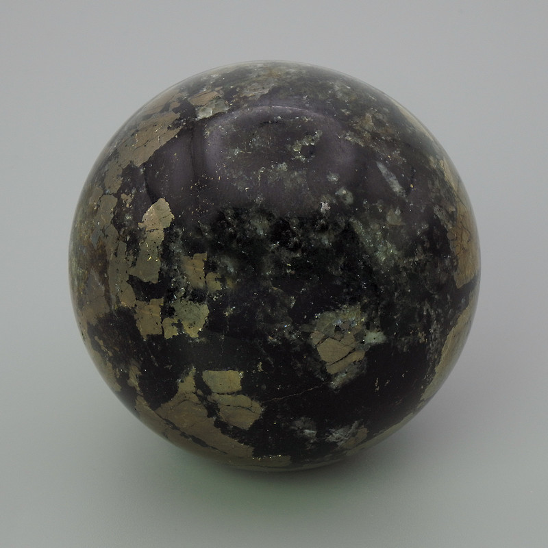 Pyrite souvenir sphere, 55 mm diameter (weight from 300 g)