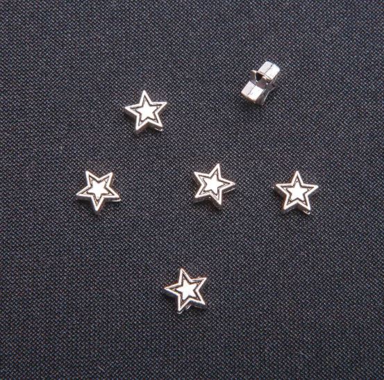Findings insert 'Large Star', diameter 7mm, packaging 20 g, ±52 pcs