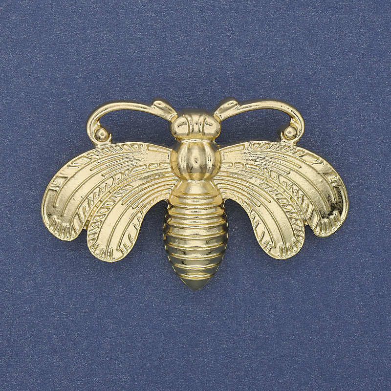 Gold-tone Metal Butterfly Brooch 50×33 mm+