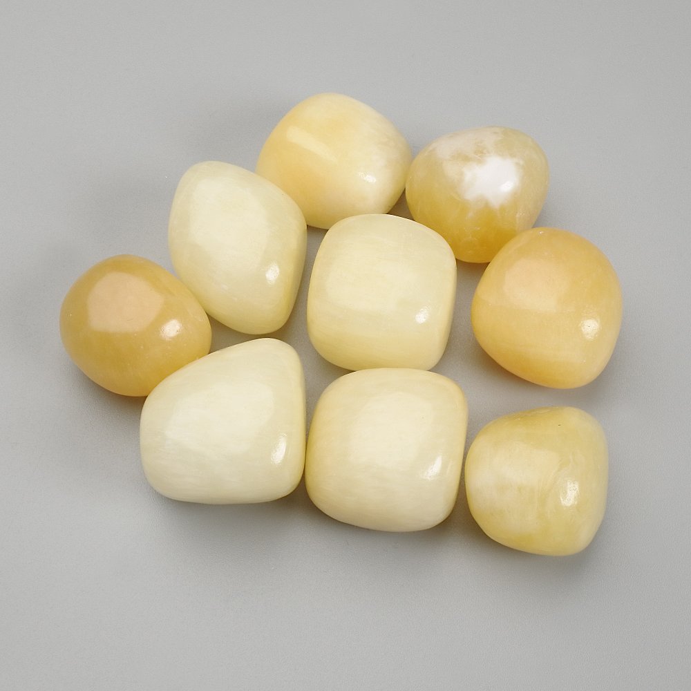 Natural Yellow Onyx Stone, Polished Nuggets Without Holes, 15-21 x 16-18 mm +/- (per 100 g +/-)