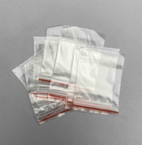 Zip-lock packaging bag 7×10 cm +/- 100 pcs