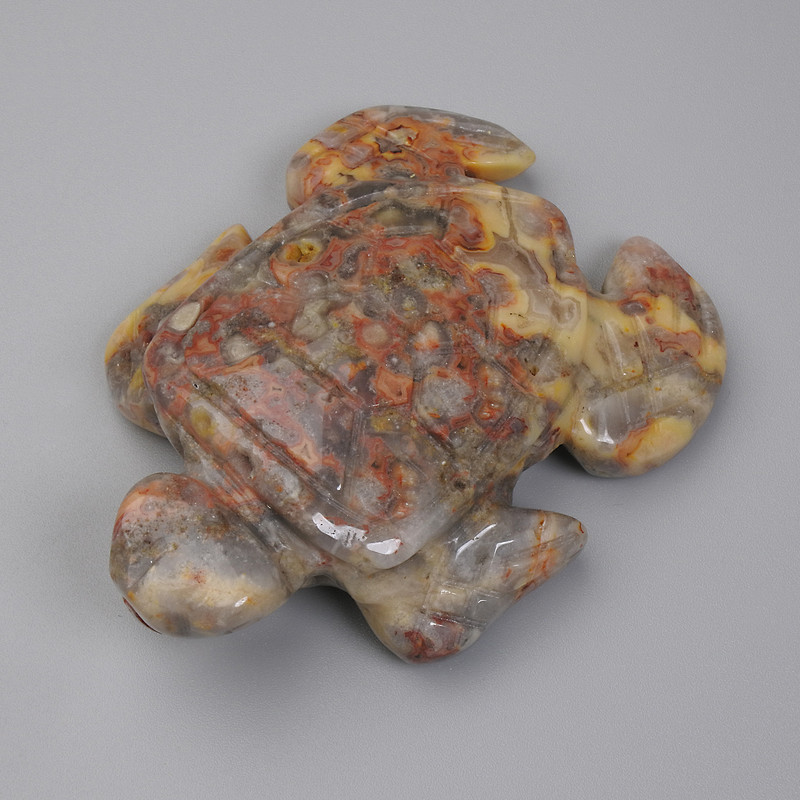 Souvenir Turtle Figurine Sand Jasper 55x42x18mm+