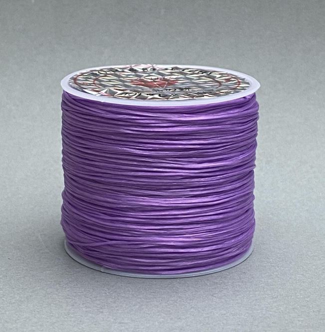 Elastic Craft Cord on Bobbin, Light Purple, 30 m (+)