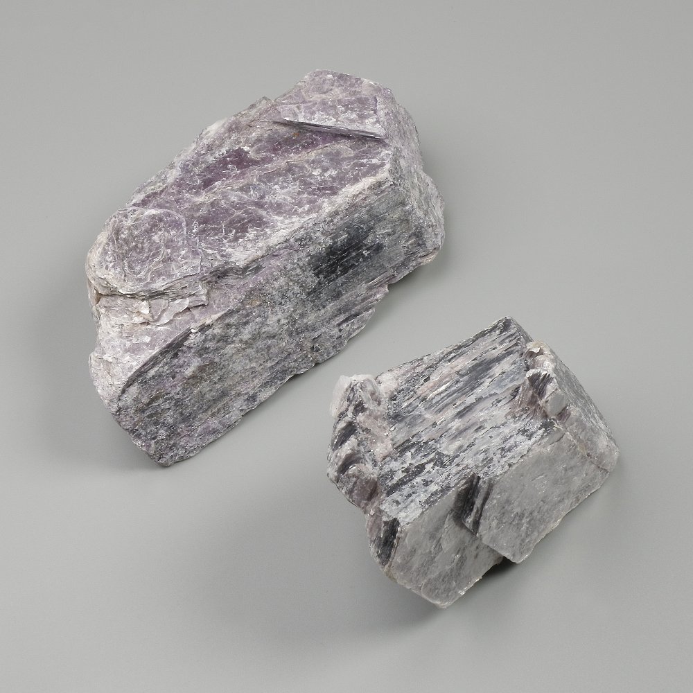 Natural unpolished Lepidolite stone, 65×57×35 mm ± (assorted sizes) (Price per 100 g)