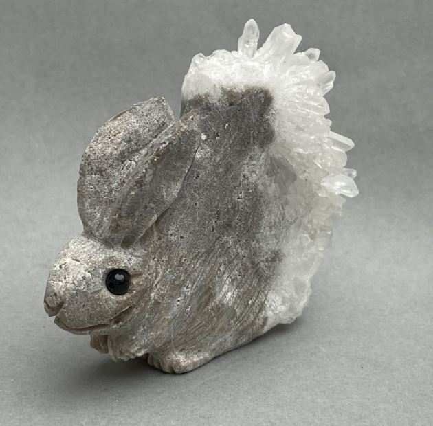 Souvenir figurine "Rabbit with Druzy" 58×67×29 mm+