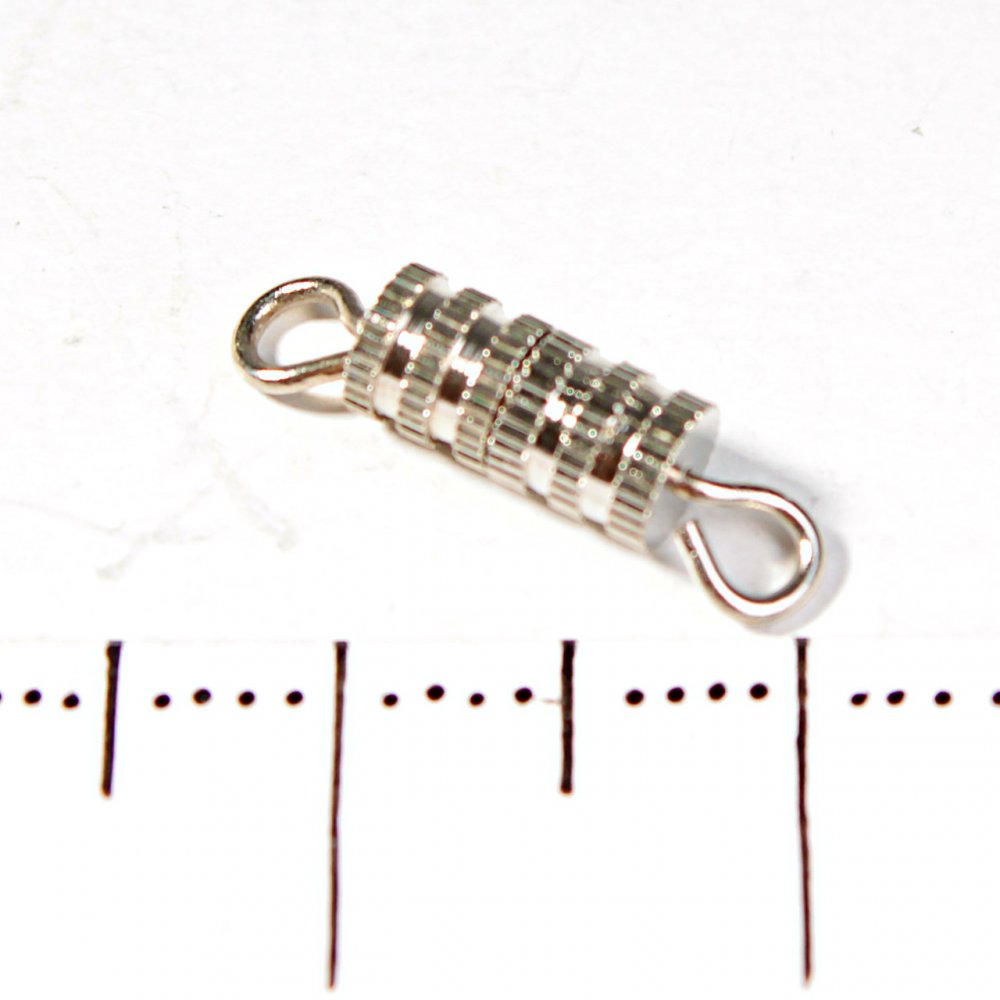 Screw clasp for beads and bracelets, 15 pcs pack