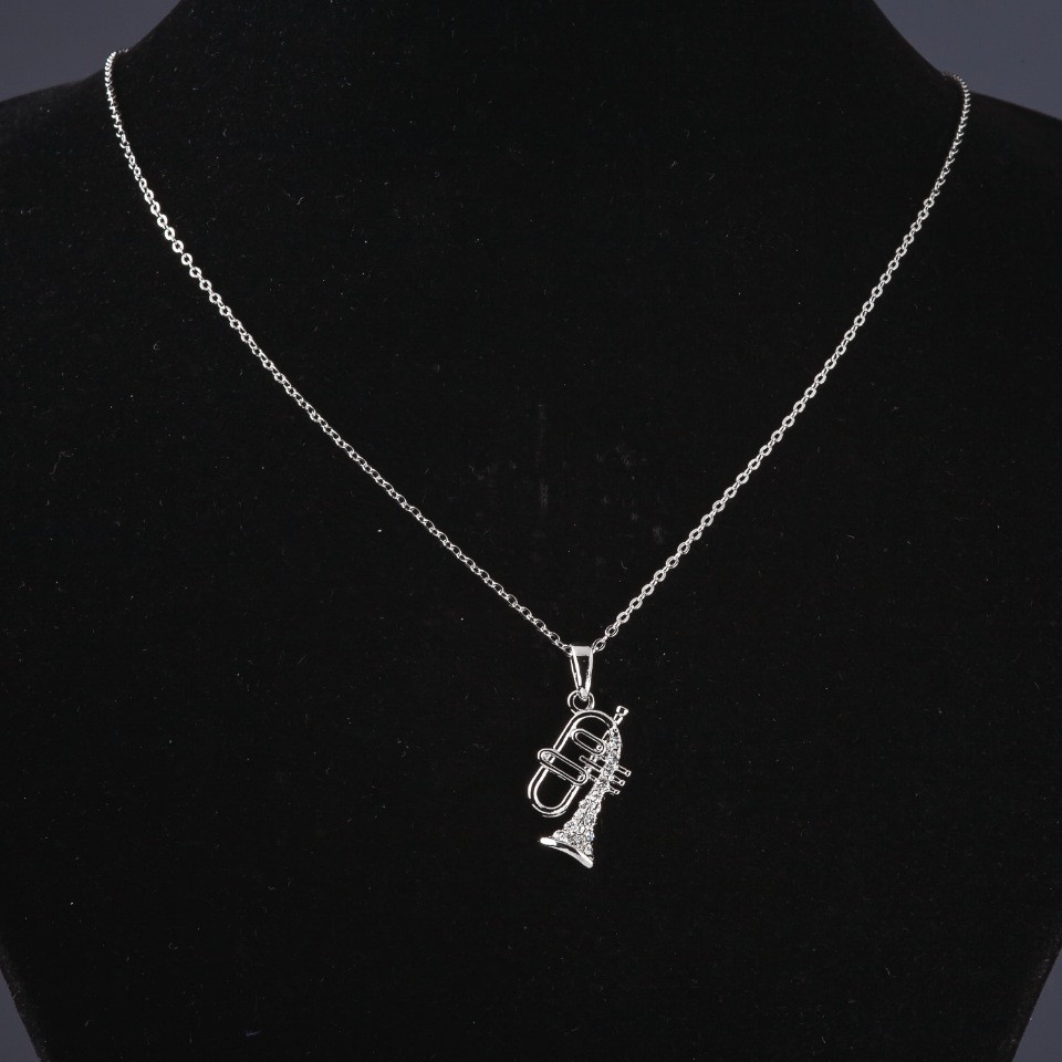 Tube Pendant on Chain, 55 cm Chain Length, 3 cm Pendant Length