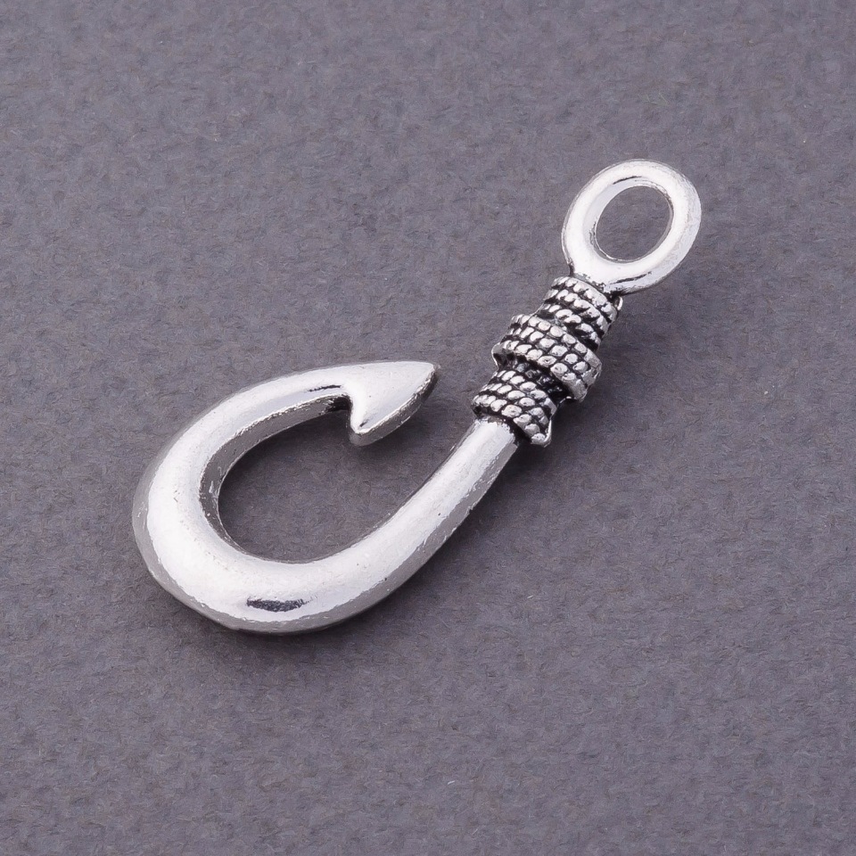 Silver Hook Findings 4.5×1.5 cm