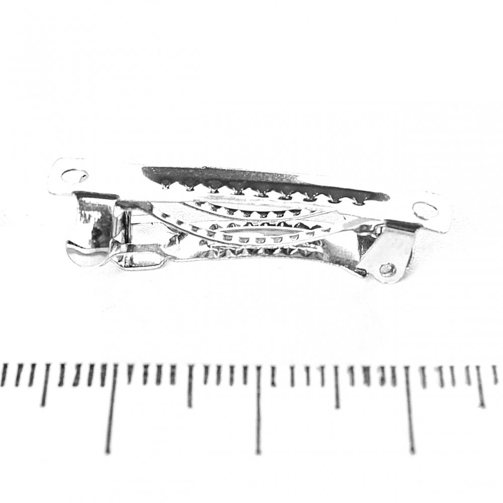 Price per pack / 10 pcs. 30 mm Metal base for hair clip