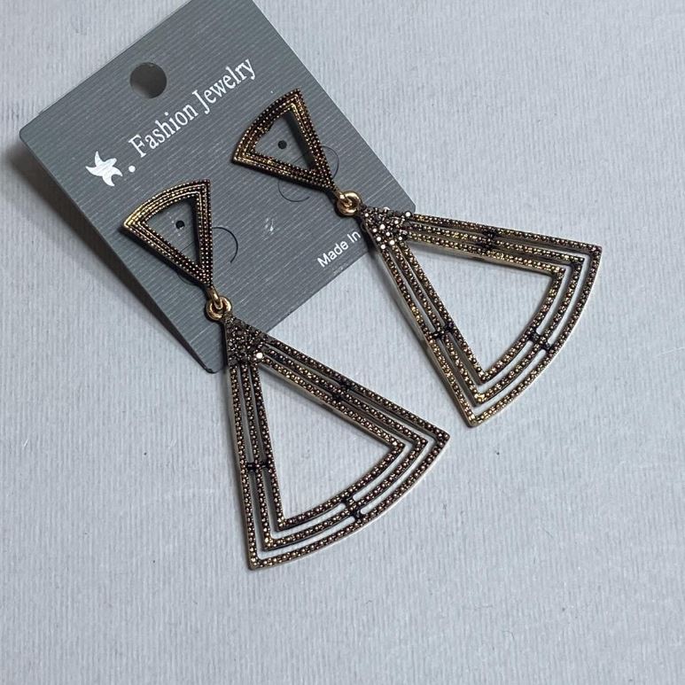 Long evening earrings, length 6.5 cm