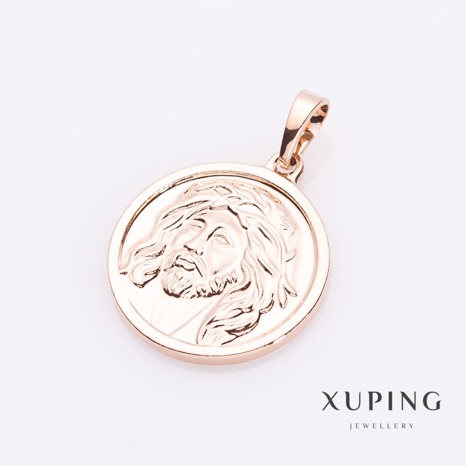 Xuping Pendant 'Image' in Gold Color, 2 cm Diameter