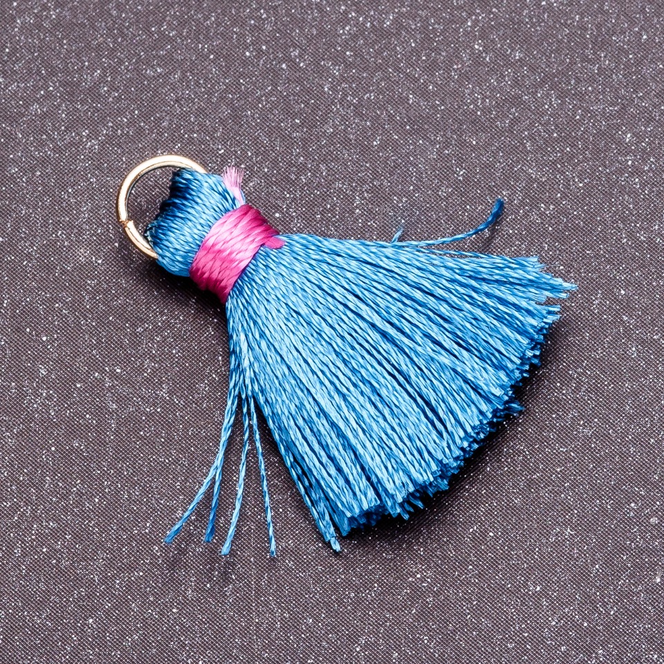 Craft supply for needlework Mini Silk Brush with Ring "Silk" L cm, diameter 5 mm price per piece