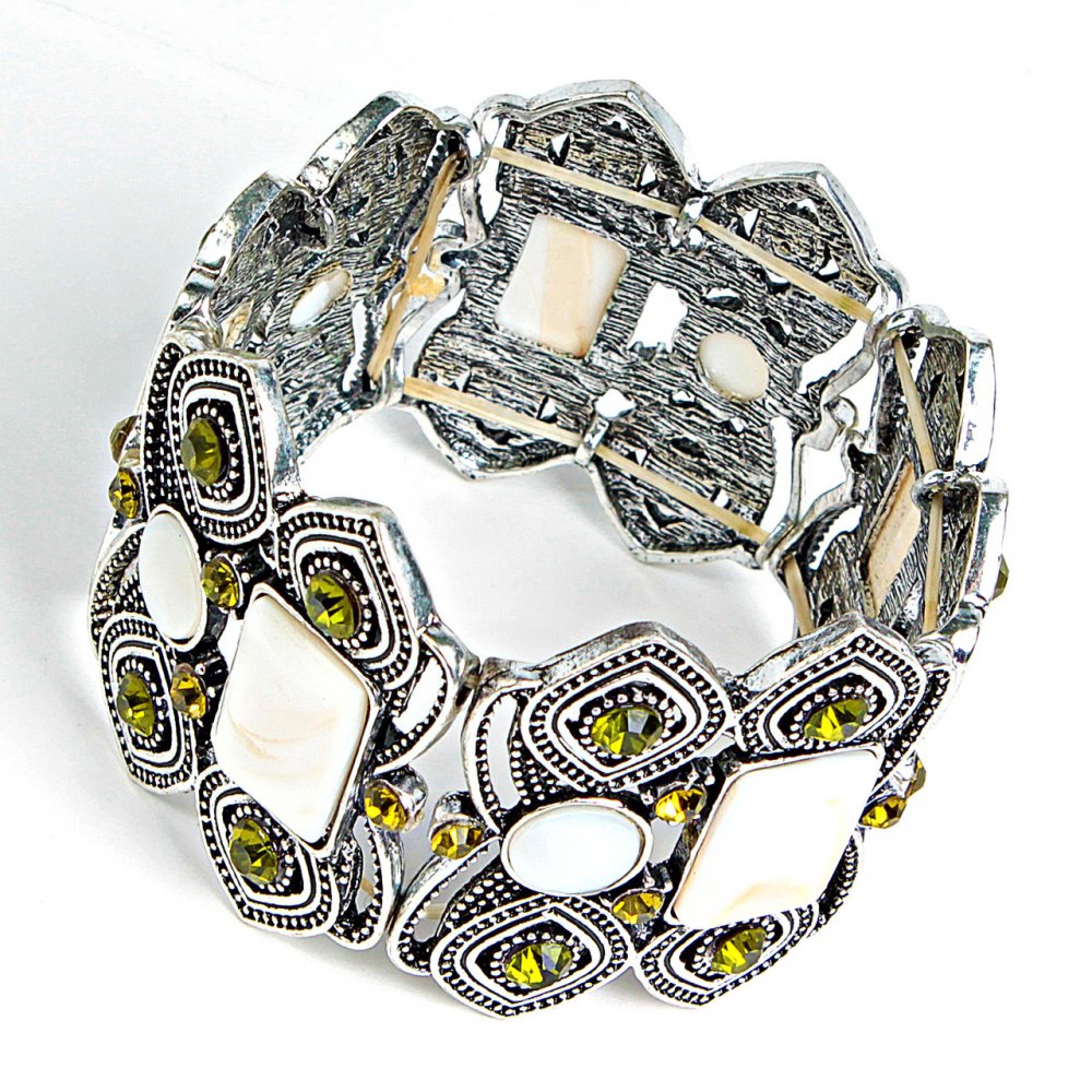 Bracelet with Mother-of-Pearl Inlay