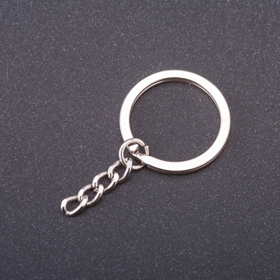 Price per pack /10 pcs. Keychain base, diameter 28mm, length 5cm
