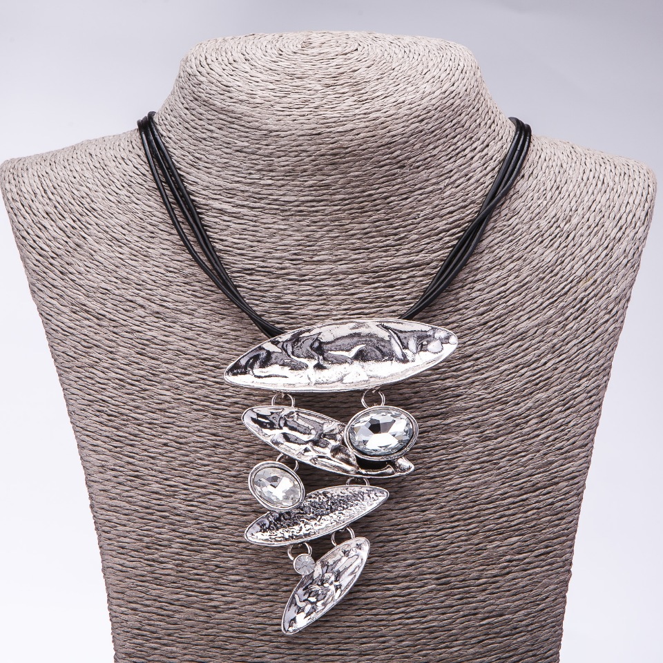 Cord Necklace 'Moonlight', length 48-55 cm