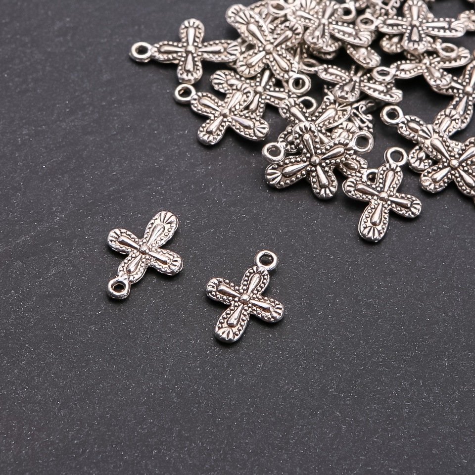 Cross Pendant Findings 19×14 mm, weight 20 g, ± 25 pcs