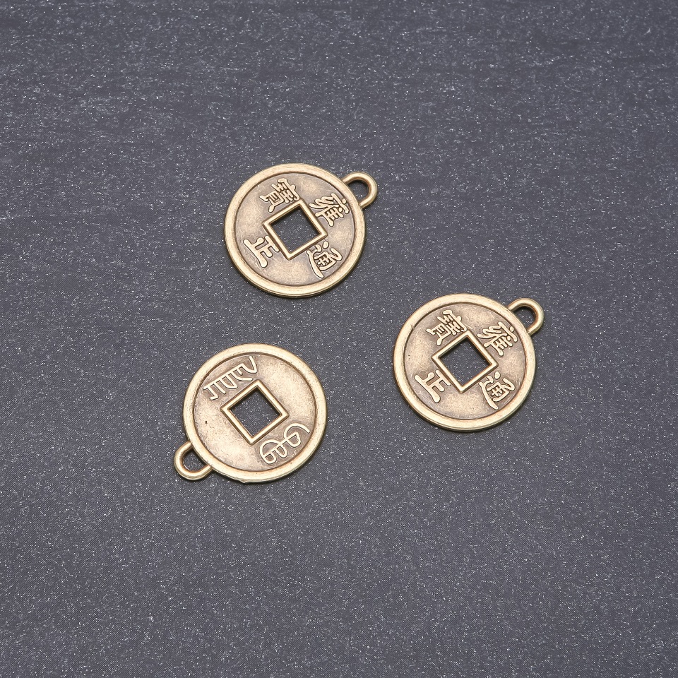 Pendant hardware Chinese coin 20mm, 20g, ±12 pcs