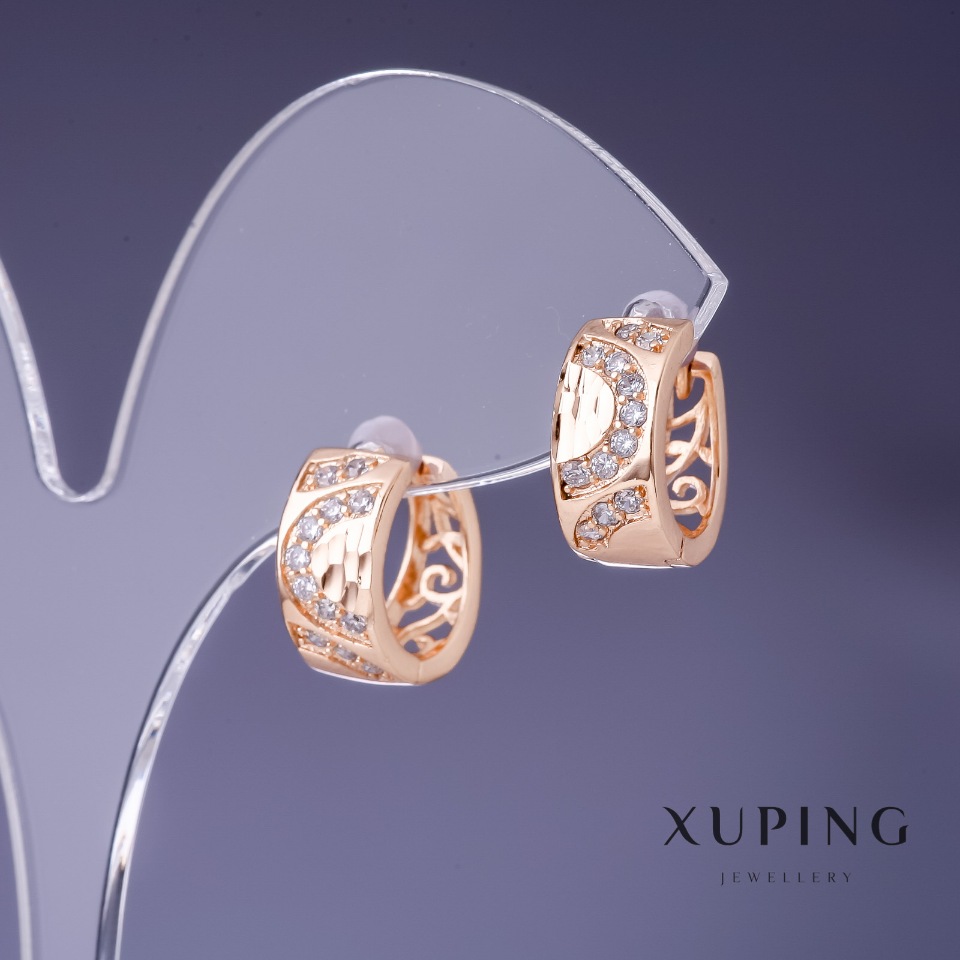 Xuping Earrings 14x7mm '18K Gold Plating'
